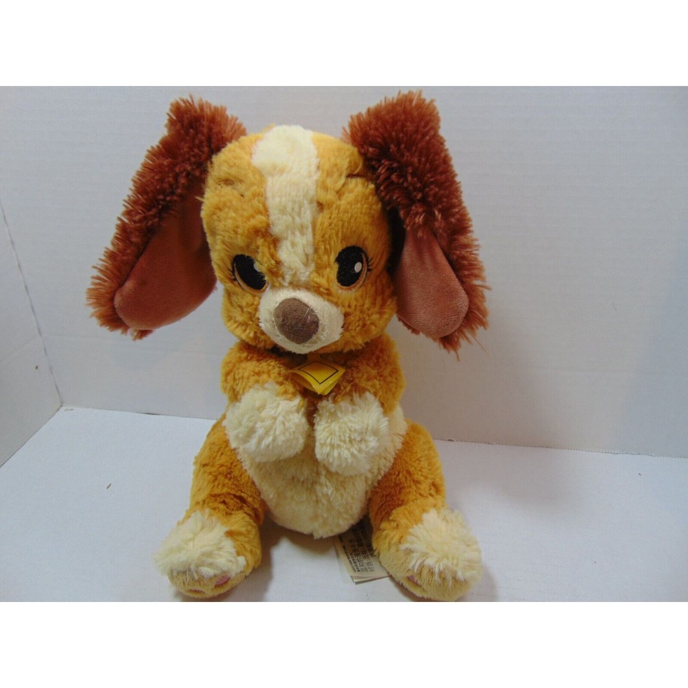 Disney Parks Disney Lady and The Tramp Dog Plush Stuffed Animal 11" Toy
